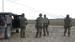 1-77 FAR completes Saber Junction and Table XV live fire training B-Roll