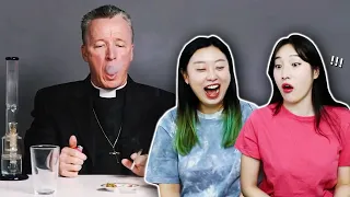 Korean Girls React to 'A Rabbi, a Priest and an Atheist Smoke Weed Together'