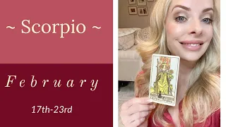 Scorpio:  Feb. 17th-23rd  "THEY'RE OBSESSED, AND HEARTBROKEN YOU'VE MOVED ON."