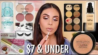 FULL FACE NOTHING OVER $7: AFFORDABLE MAKEUP TUTORIAL! | JuicyJas