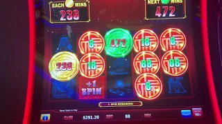 Rising Fortunes Jackpot Handpay! Live Action Slot Play with added bonus round compilation