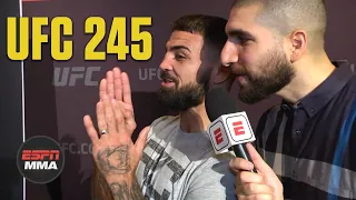 Mike Perry, Ariel Helwani compare noses, Perry wants Covington next | UFC 245 Media Day | ESPN MMA