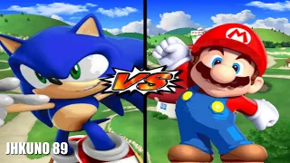 *Sega vs Nintendo* SONIC TEAM vs MARIO TEAM | DRAGON BALL Z BUDOKAI TENKAICHI 3