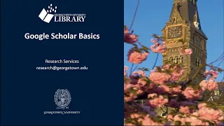 Google Scholar Basics