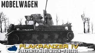 Rare WW2 Flakpanzer Möbelwagen - Footage.