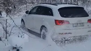 Audi q7 v12 tdi and some snow 😊
