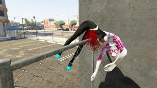 GTA V - Best Extreme Ragdolls And Fails V.65 (SpiderWoman Gwen Stacy / Epic Ragdolls)