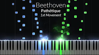 Beethoven - Pathetique 1st Movement (Opus 13 No. 8) [Piano Tutorial]