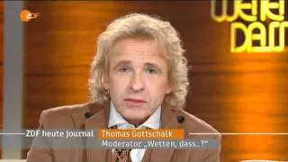 Wetten dass..? Unfall 4.12.10 heute journal Stellungsnahme von 22:45