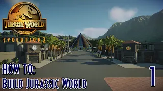 MAIN STREET & THE MOSASAUR LAGOON | HOW TO BUILD JURASSIC WORLD SERIES | TUTORIAL