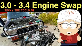 3.0L V6 3VZ-E to 3.4L V6 5VZ-FE Engine Swap (2nd Gen 4Runner) - Part 3