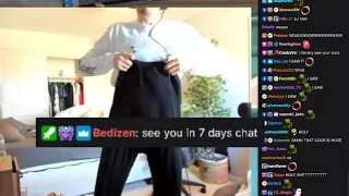 xQc printed his C*CKA after pull up his Pants too high making Chat goes full Juicer mode