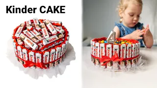 DIY KINDER CHOCOLATE CAKE 🍫 🎁 Birthday sweet gift idea