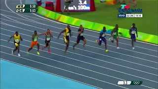 Usain Bolt Final 100 Metros - Juegos Olimpicos Rio 2016 - Relato Gonzalo Bonadeo