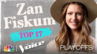 Zan Fiskum Sings Bob Dylan's "Blowin' in the Wind" - The Voice Live Top 17 Performances 2020