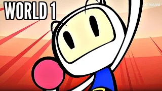 Super Bomberman R Walkthrough Part 1 - STORY WORLD 1 (Nintendo Switch Gameplay HD)