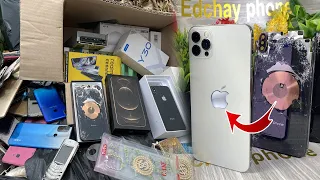 DIY~How to turn iPhone XS Max Cracked into iPhone 12 pro max,restore abandoned phone found in Box