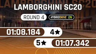 Asphalt 9 - LAMBORGHINI SC20 Grand Prix Round 4 - 4⭐ & 5⭐ Hybrid / Touchdrive Laps - PANTHEON SPLIT