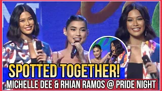 MICHELLE DEE MAY PA SNAKE WALK WITH RHIAN RAMOS spotted together sa PRIDE NIGHT (BESHIE GOALS)