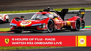 Ferrari Hypercar | Onboard the #51 LIVE race action at 6 Hours of Fuji 2023 | FIA WEC