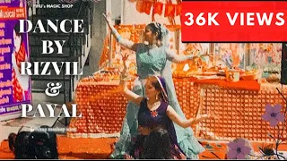 Dance performance by payal and rizvil on radha krishna mashup songs