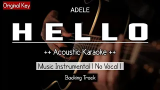 Hello - Adele (Karaoke Acoustic) Original Key