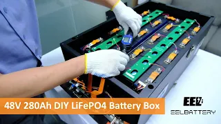 Review the New 48V 280Ah LiFePO4 Battery System DIY Guide, build the server rack battery