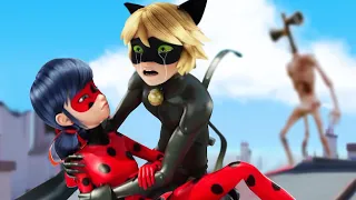 🔴SIREN HEAD KILLED LADYBUG: СМЕРТЬ ЛЕДИ БАГ?  СУПЕР КОТ В ШОКЕ... Miraculous