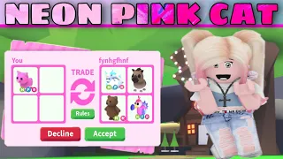 What People Offer for Neon Pink Cat | February 2022 | Adoptme Trading