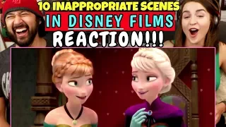 10 INAPPROPRIATE Scenes In DISNEY FILMS - REACTION!!!