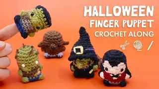 Halloween Amigurumi Finger Puppets - Live Crochet Along