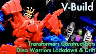 Construct-bots Dinobot Warriors Lockdown & Drift - V-Build 58