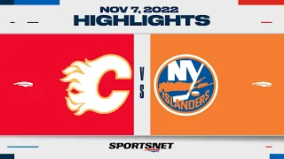 NHL Highlights | Flames vs. Islanders - November 7, 2022
