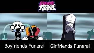 Friday Night Funkin' Boyfriend and Girlfriend Dies | FNF Funeral Animation Comparison