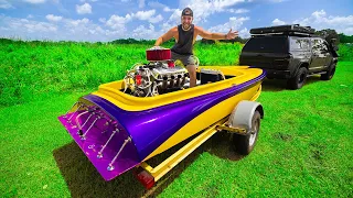 TOP SPEED TESTING Our New DRAG RACING BOAT!!! (Facebook Marketplace)