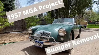 1957 MGA Project | How to Remove the Bumpers |