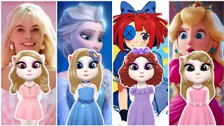 My Talking Angela’m 2 || Frozen Of Elsa 2 ❄️ vS Ragatha vS Peach vS Barbie In Angela’m 2 || cosplay