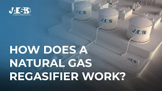 How is a LNG regasifier transported? How does it work? 4K video