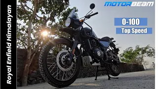 2021 Royal Enfield Himalayan - 0-100, Acceleration Test & Top Speed | MotorBeam #shorts