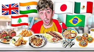 Eating Different Foods from Around the World! 🌍