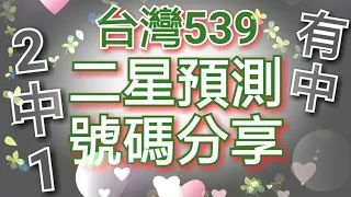 9月23日今彩539必勝二星獨碰預測號碼