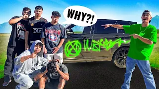 I SPRAY PAINTED MY FRIEND'S CARS *prank*