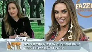 Vaza suposto áudio em que Nicole Bahls negócia eliminações de Peões do reality A Fazenda