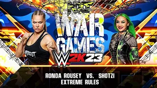 WWE 2K23 - Ronda Rousey VS Shotzi - Extreme Rules Match