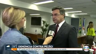 Rede Globo - RJTV1: MPRJ denúncia Pezão por deixar de aplicar percentual mínimo na saúde