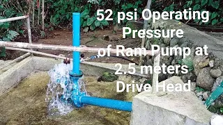 52 psi Operating Pressure: how to install ram pump on flat river