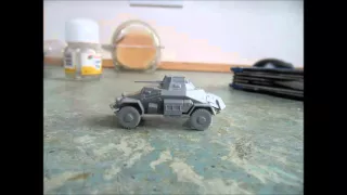 REVIEW + BUILD of Zvezda 1:100 Sd.kfz 222