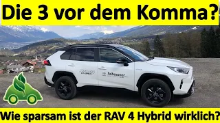 Toyota RAV 4 Hybrid Verbrauchstest. Eine 3 vor dem Komma?