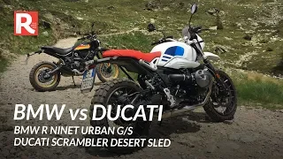 BMW R nineT Urban G/S vs Ducati Scrambler Desert Sled