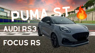 PUMA ST vs RS3 vs FOCUS RS QUI FAIT DES RETOURS DE FLAMMES 🔥 CIRCUIT CHATEAU GAILLARD